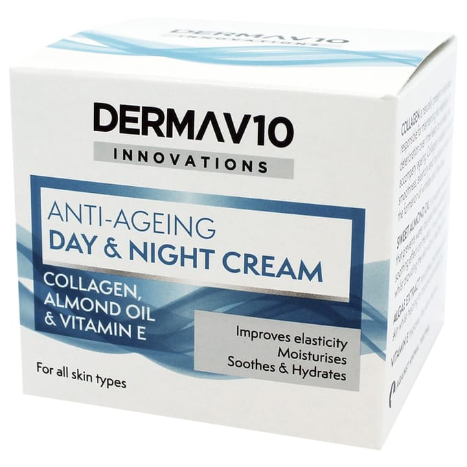 Derma V10 Anti-Ageing Collageen DagcrÃ¨me - 50ml