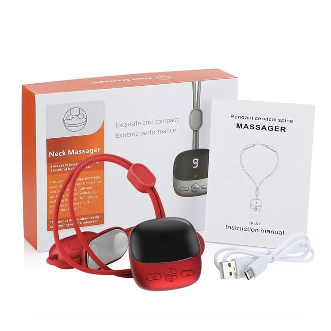 Hangende nekstimulators Elektrisch oplaadbaar cervicale wervelkolomstimulator Minipulsschouder Cervicale massage Heet kompres met warmte Russian Federation