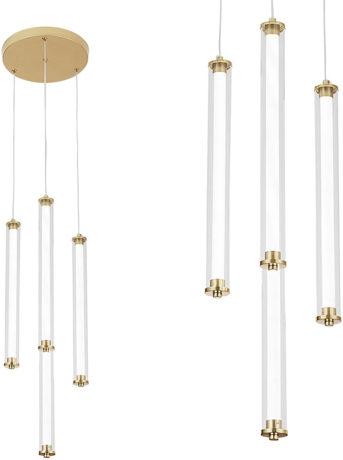 Toolight Led G024-4Cpr Hanglamp Goud