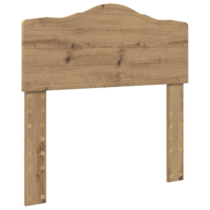 vidaXL Hoofdbord Artisan Eiken Bewerkt hout
