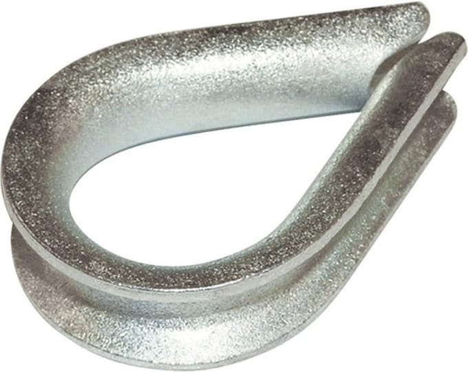 touwkousen 5mm RVS 4 stuks