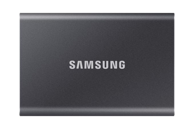 Samsung Portable T7 1 TB Externe SSD harde schijf USB-A 3.2 Gen 2 Grijs PC/Mac MU-PC1T0T/WW