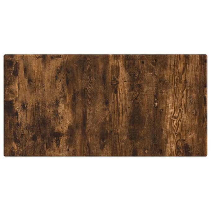 vidaXL - Wandgemonteerd - Hoofdbord - BREDA - Gerookt - eiken - Bewerkt - hout