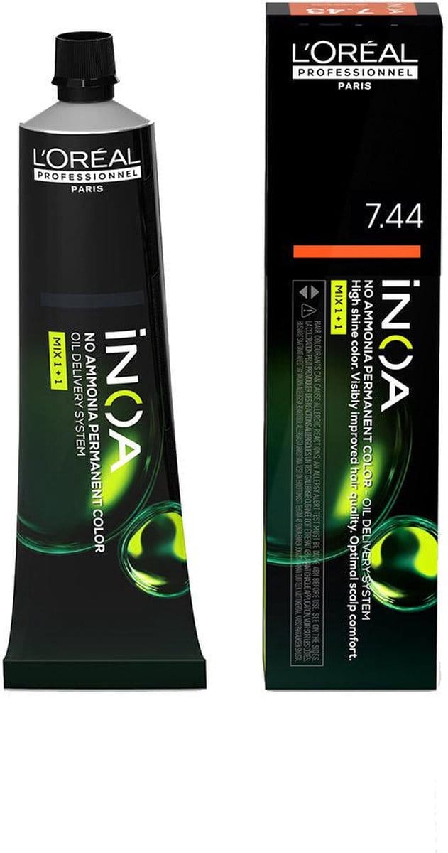 Permanente Kleur L'Oreal Professionnel Paris Inoa Color Nº 7.44 Koperblond (60 g)