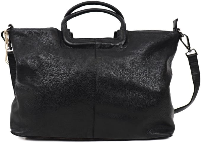 Bear Design Jasmijn M Leren Handtas - Zwart
