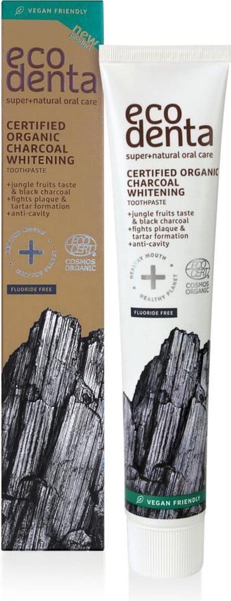 Ecodenta Tandpasta Organic Charcoal Whitening 75 ml