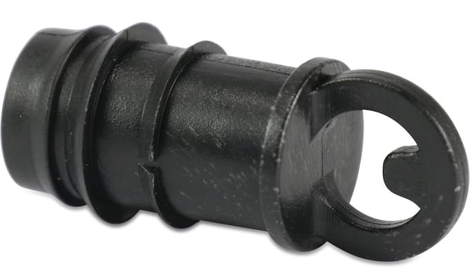 Eindkap voor zweetslang zwart 16 mm 1 stuk Deltafix