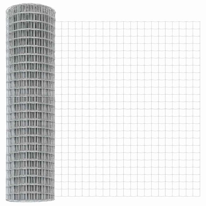 vidaXL - Euro - Hek - 1 - x - 10 - m - PVC-gelaagd - ijzer