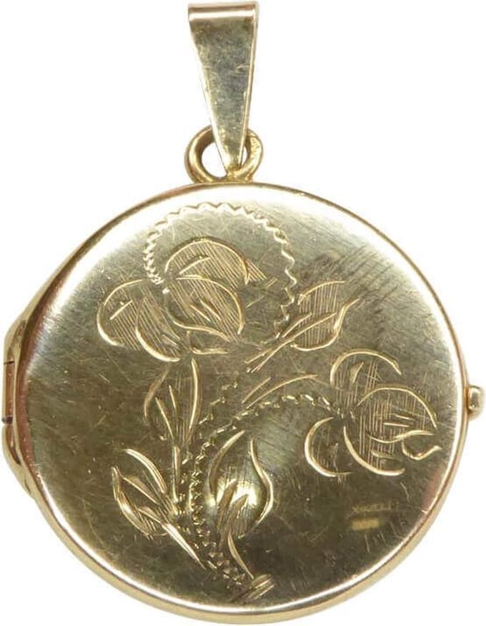 Geel gouden medaillon