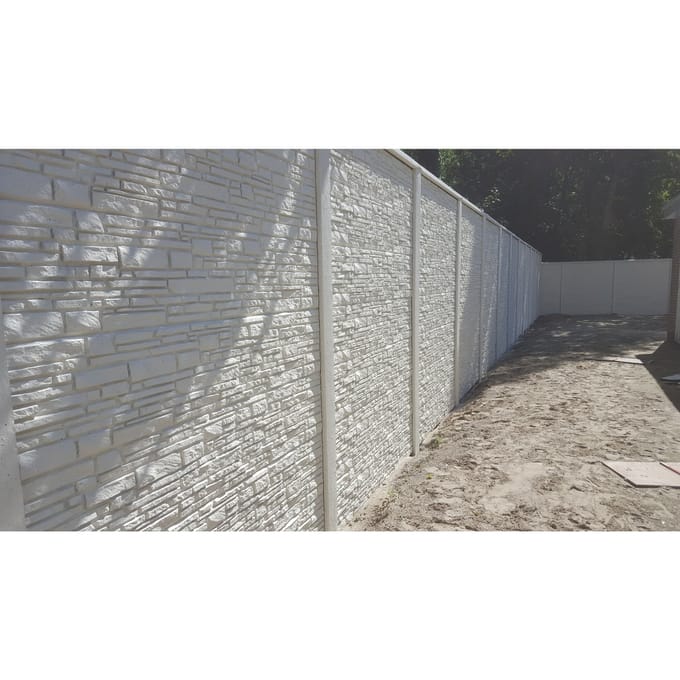 Intergard Beton schutting Rusticastone enkelzijdig 200x200cm