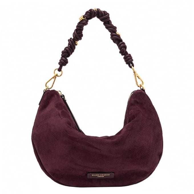 Gianni Chiarini Cleo Medium Schoudertas Dames - Leer - Rood