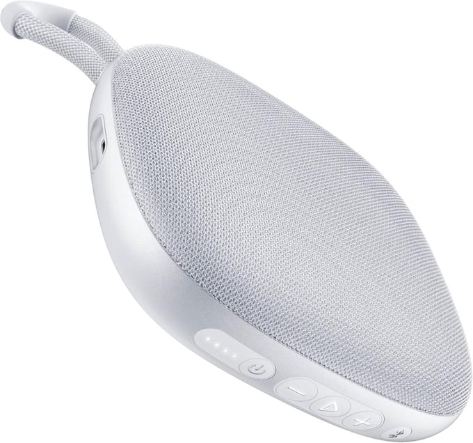 Draadloze Bluetooth Luidspreker - Compacte Speaker - Muziek Luisteren - Waterdicht IPX6 - 10.9 cm - Ijsgrijs