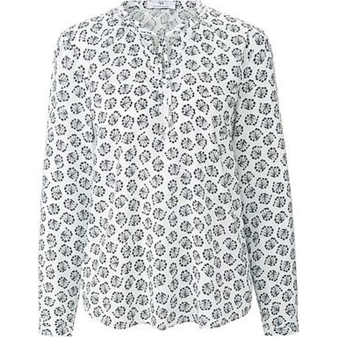 Blouse ­lange mou­wen Van Peter Hahn wit