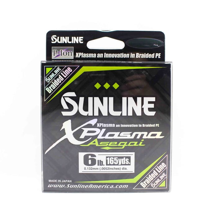 Sunline PE Line Asegai Xplasma 165yds PE 0,6 6lb Vert Foncé (6827) vert foncé