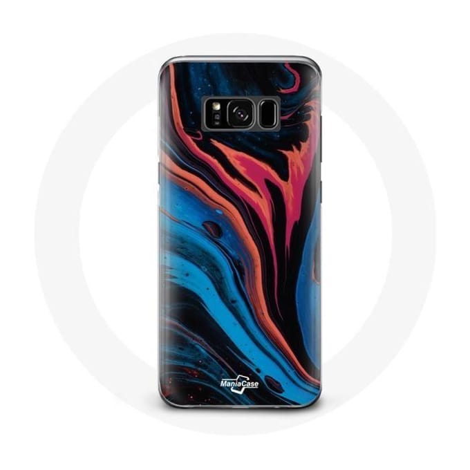 Coque - MANIACASE - Samsung Galaxy S8 plus - Texture abstraite - Souple - Mixte noir