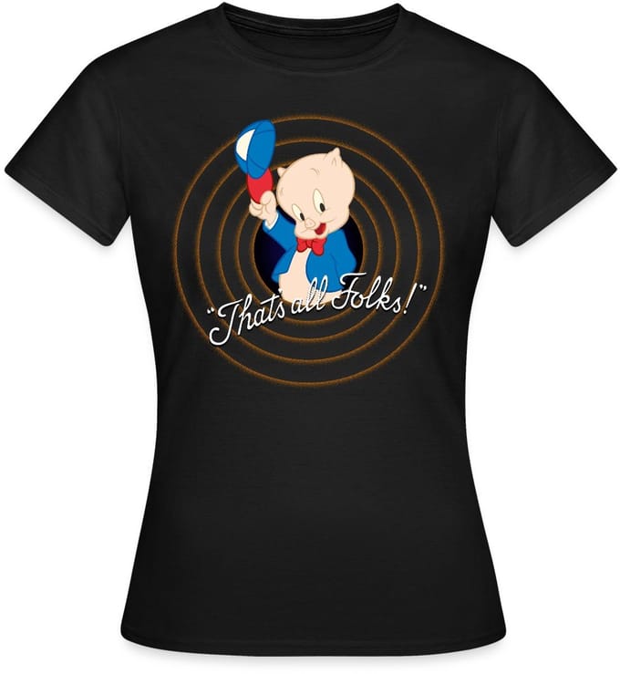 Looney Tunes Porky Pig T-Shirt Dames
