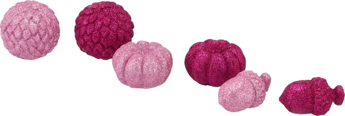 Jingle fuchsia pumpkin as - set van 6 stuks