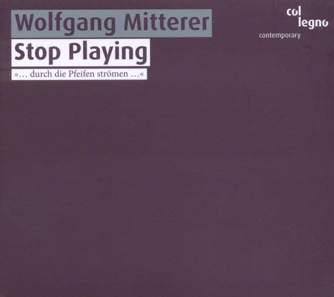 Wolfgang Mitterer - Mitterer: Stop Playing (CD)