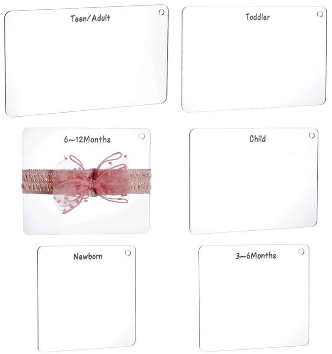 Cosensi - Bow Maker Templates - DIY Haaraccessoires - 6 Stuks - Acryl Bow Boards - Creatief en Handig - Perfect voor Haarstrikken - 6 Formaten