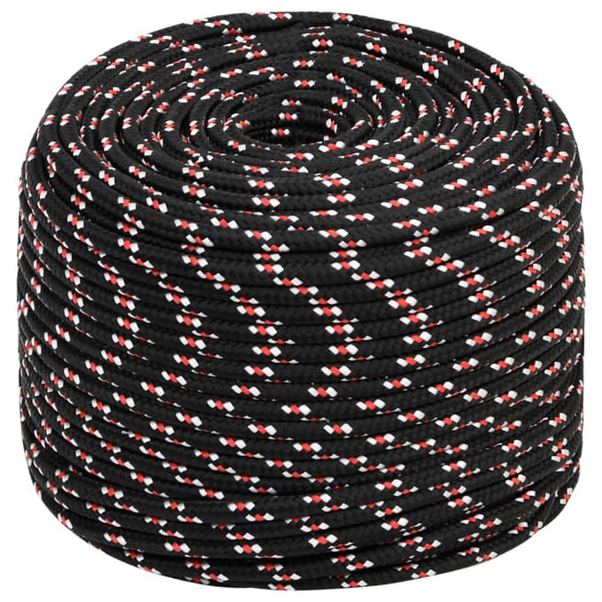 vidaXL - Boot - touw - 8 - mm - 250 - m - polypropyleen - zwart