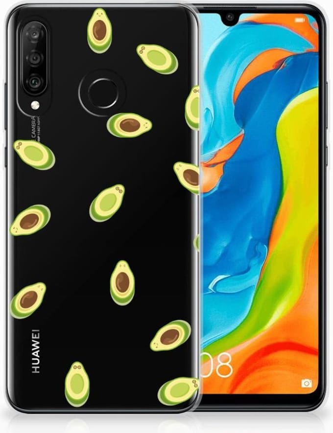 Huawei P30 Lite Siliconen Case Avocado