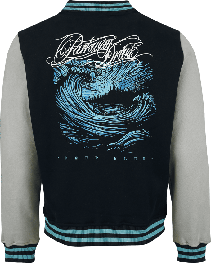 Parkway Drive Collegejas - Deep Blue Varsity Jacket - S tot 5XL - voor Mannen - meerkleurig