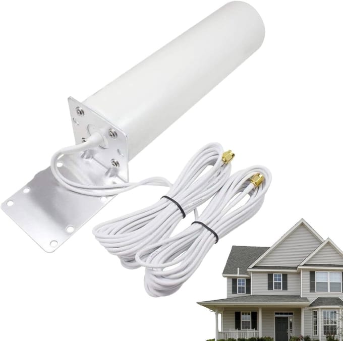 Wifi Extender Buiten - Signaal Booster - Internet Bereik - Weerbestendig Ontwerp - 5 meter bereik - Wit