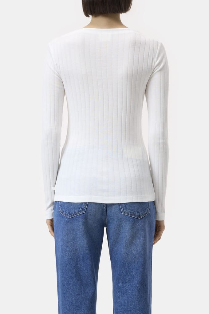 Closed Longsleeve Ivory Maat: XL | Longsleeves Outlet | Dames | Wit