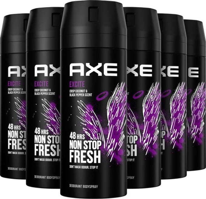 AXE Men Excite Deo Spray - 6 x 150 ml