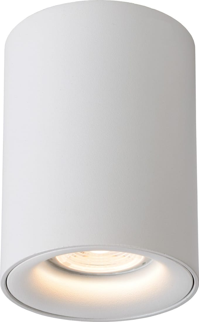Lucide BENTOO-LED - Plafondspot (Plafondlamp) - Ø 8 cm - LED Dimbaar - GU10 (MR16) - 1x5W 3000K - Wit