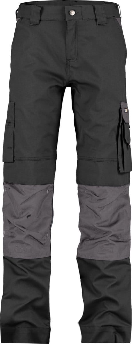 Tweekleurige werkbroek met kniezakken voor dames