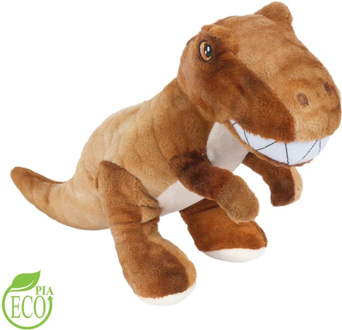 PIA Soft Toys - Eco Knuffel T-Rex bruin - 20 cm