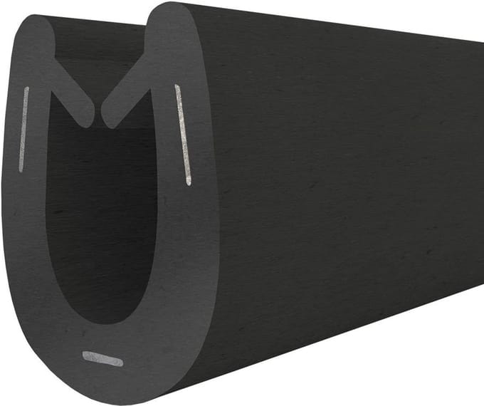 Rubber Edge Seal T-4, 9 x 13 mm, U-Profile voor Autoboot en Voertuigen