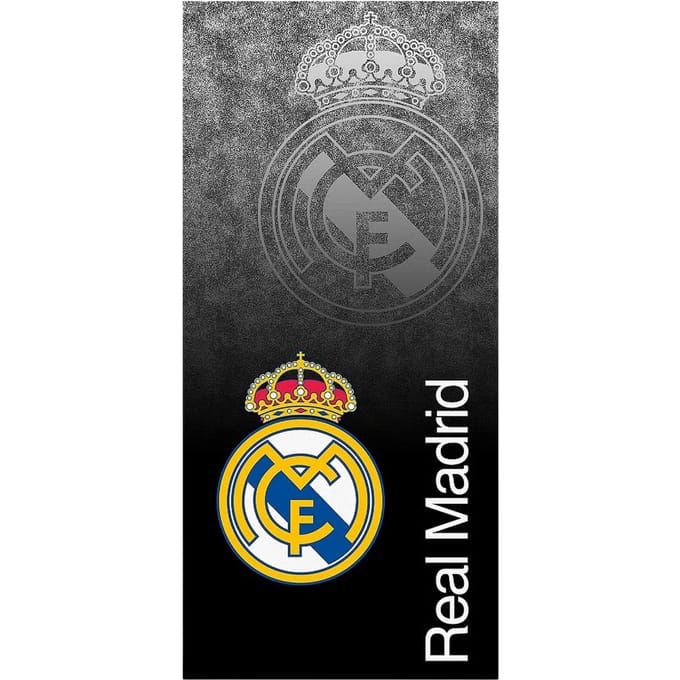 Real Madrid C.F. Strandlaken - 70x140 cm - Zwart