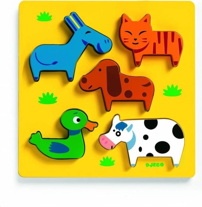 Djeco Als kat en hond - 5 stukjes