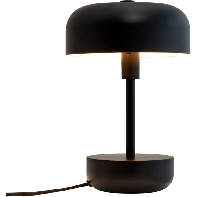 Dyberg Larsen Tafellamp zwarte metaal H25,7 cm D17 cm Haipot