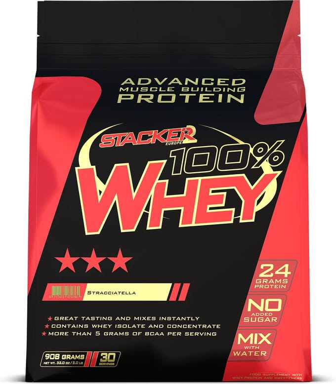 Stacker2 100% Whey (908g) Stracciatella - Eiwitten - Wei-eiwit Mix