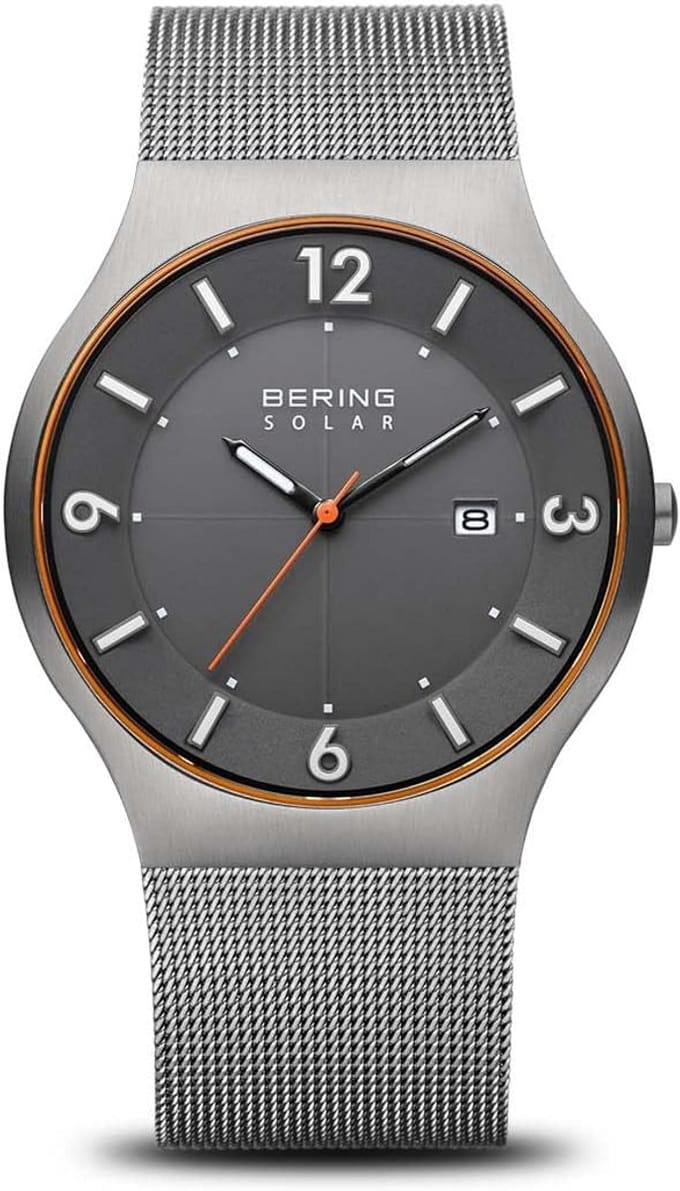 Heren Horloge met Solar Aandrijving en Krasbestendig Saffierglas