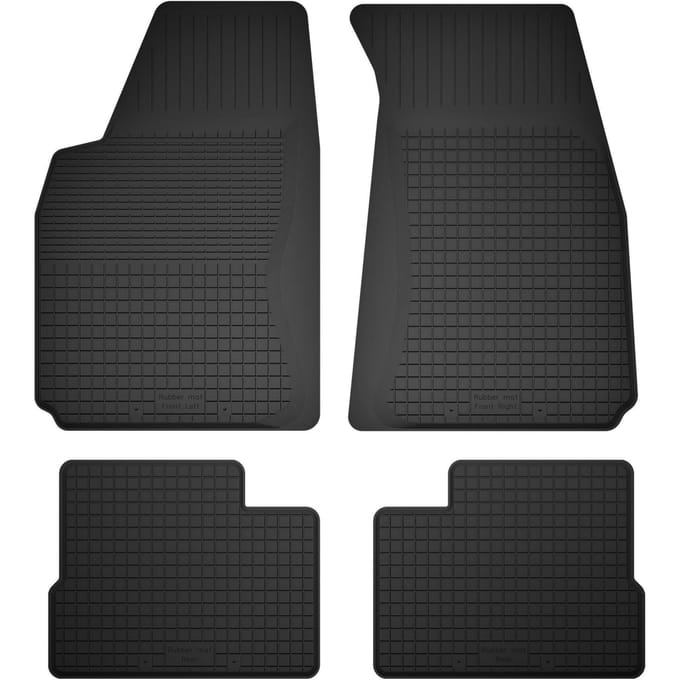 Wielganizator BasicProtect Serie - Auto Rubber Matten Set - 1,5 cm Rand - Antislip - Weerbestendig