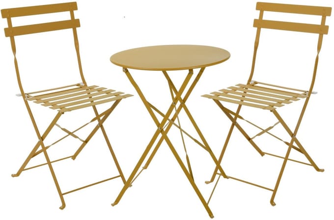 LaVie-Bistroset-Balkonset-Bistroset metaal-Bistroset oker-Balkonset metaal