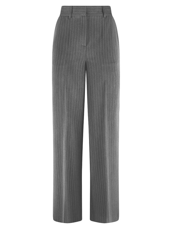 Enkellange broek Van Peter Hahn grijs
