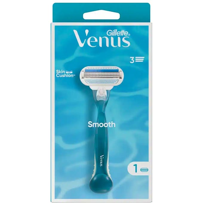 Gillette Venus Smooth - Rondingvolgende Mesjes - 1 Handvat - 1 Navulmesje
