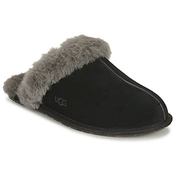 UGG® Scuffette II for Women in Black/Grey, Size 3, Suede/Polyester