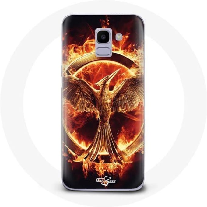Hoesje voor Samsung Galaxy A6 2018 Hunger Games Movie-logo