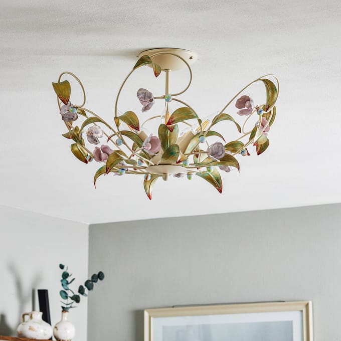 Luminex Plafondlamp Rose als kroonluchter, 5-lamps