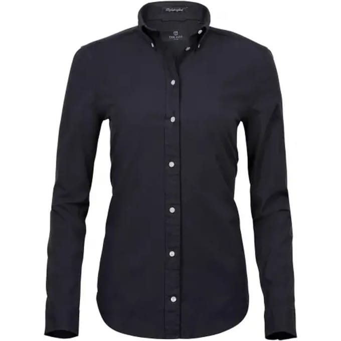 Tee Jays - WomenÂ´s Perfect Oxford Shirt - Black maat S