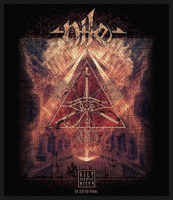 Rock Off Nile Vile Nilotic Rites Patch - Zwart - Officieel gelicentieerd