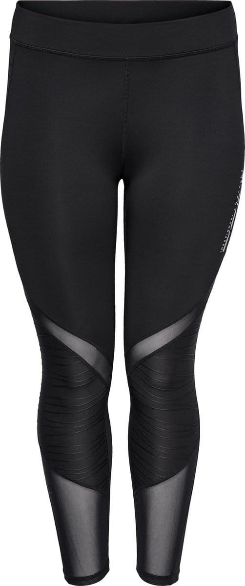 Only Play - ONPALANI 7/8 TRAINING TIGHTS - CURVY - Black_ Print:w, White - Vrouwen - Maat 48/50
