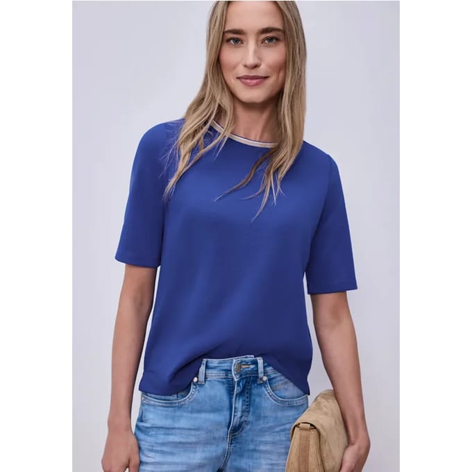 Shirt met contrastdetail
