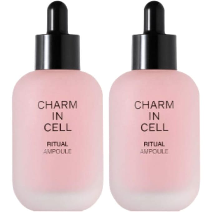 CHARMZONE Charm In Cell Ritual Ampoule Capsule de Collagène Soin Antioxydant Élasticité 50ml, Lot de 2 black